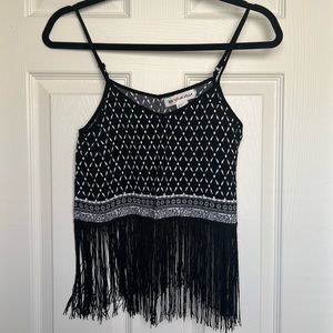 H&M Coachella fringe top
